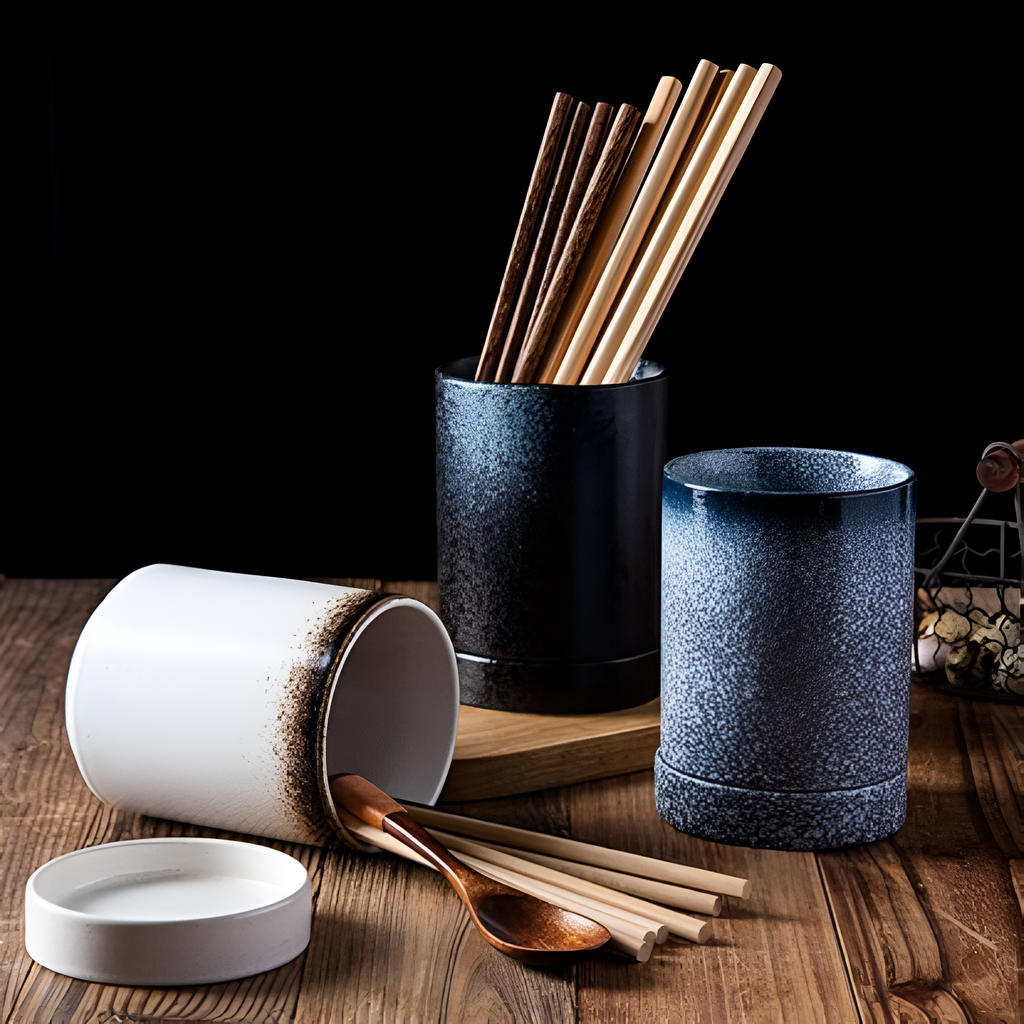 Redskapsholder i japansk stil – Blå Hvit Blend