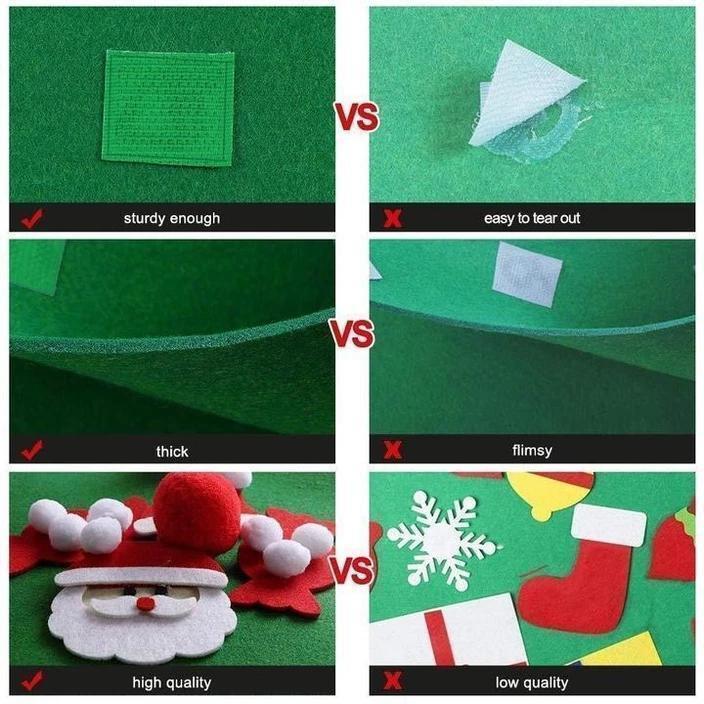 DIY følte juletre （Beste gave til barn）