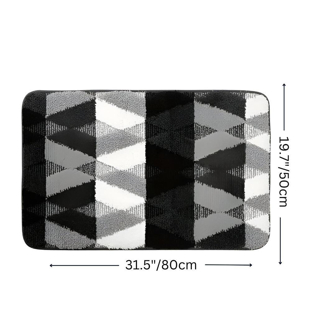 Sklisikkert geometrisk teppe i mikrofiber
