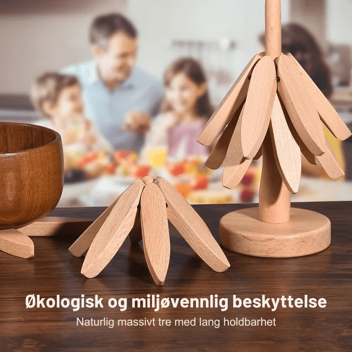 CoasterCraft: Valnøtttre Coasters – Elegant Beskyttelse for Alle Overflater - NordHjem