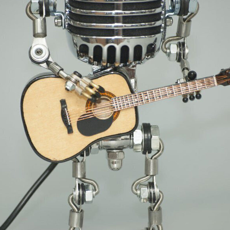 Vintage Design Mikrofon Robot Dekorasjon
