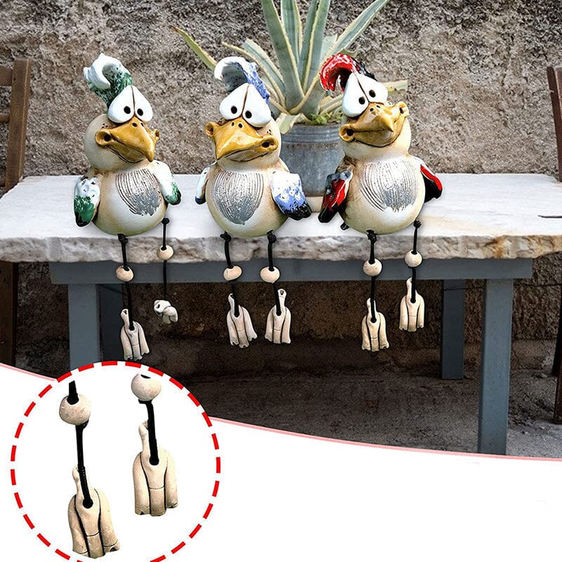 Harpiks kylling hage ornament