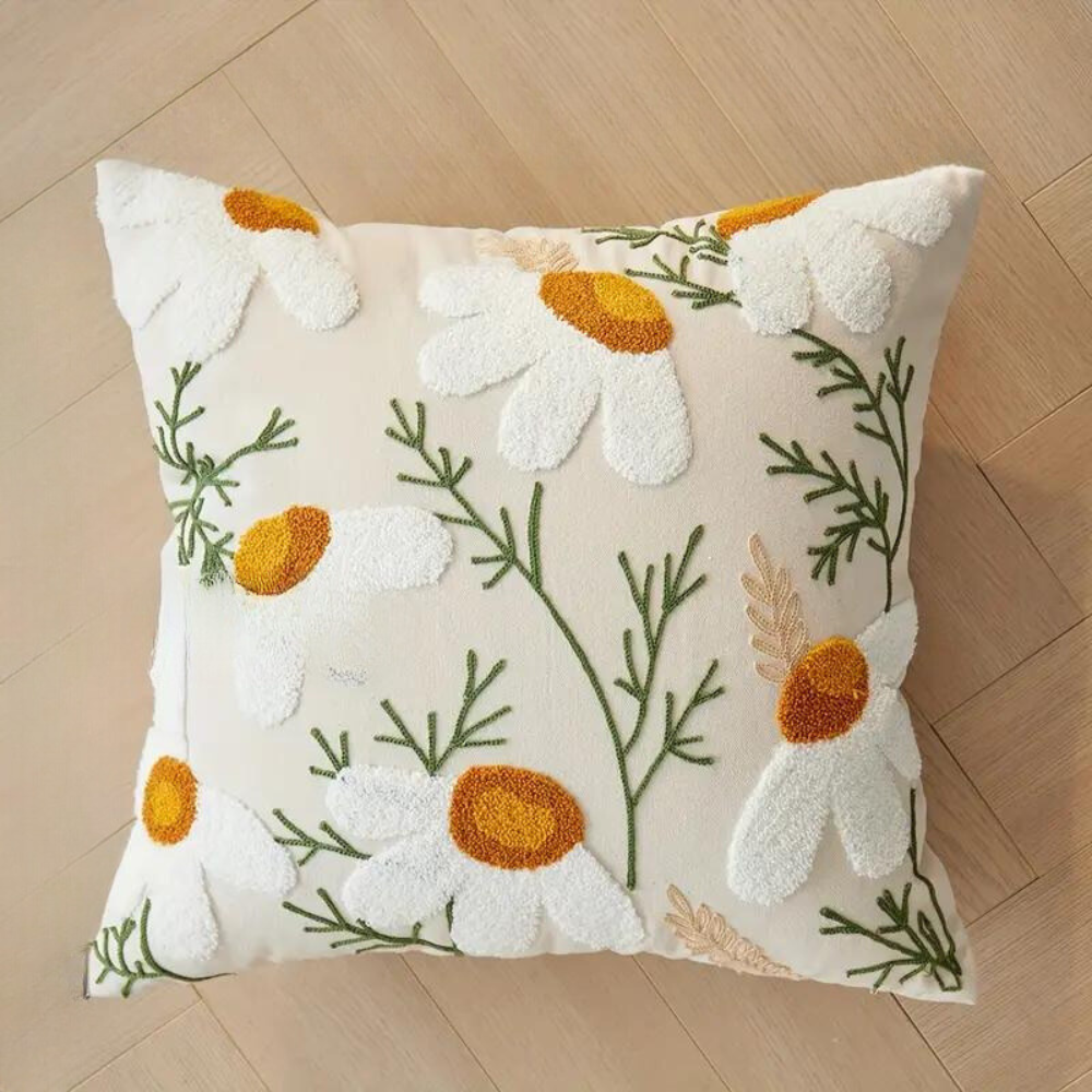 Elegant putetrekk med plantemønster