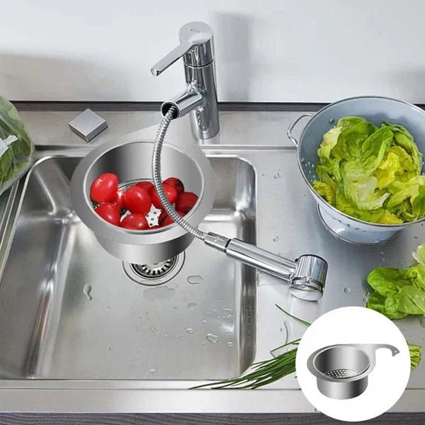 Globetrek° SinkStrainer 1+1 GRATIS: Rustfritt Filter Svan Stil Kumfilter