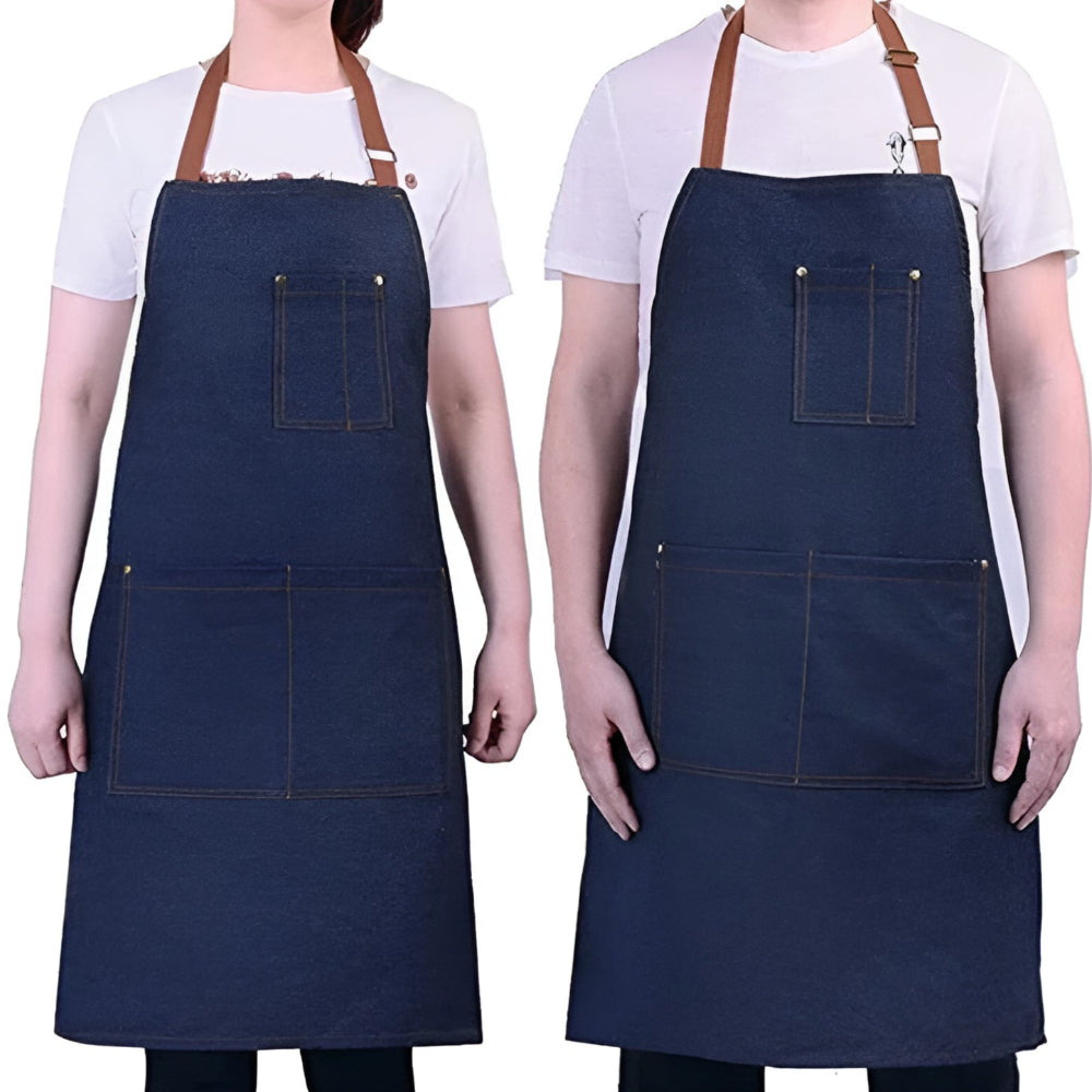 Justerbart denimforkle