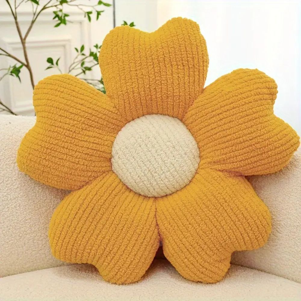 Blomsterformet pute