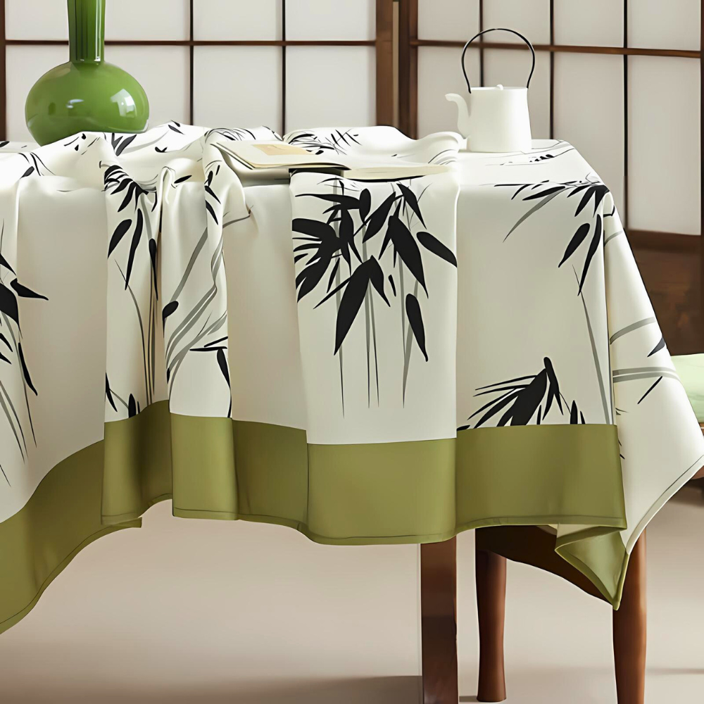 Elegant duk i pastoral bambus-zen-stil