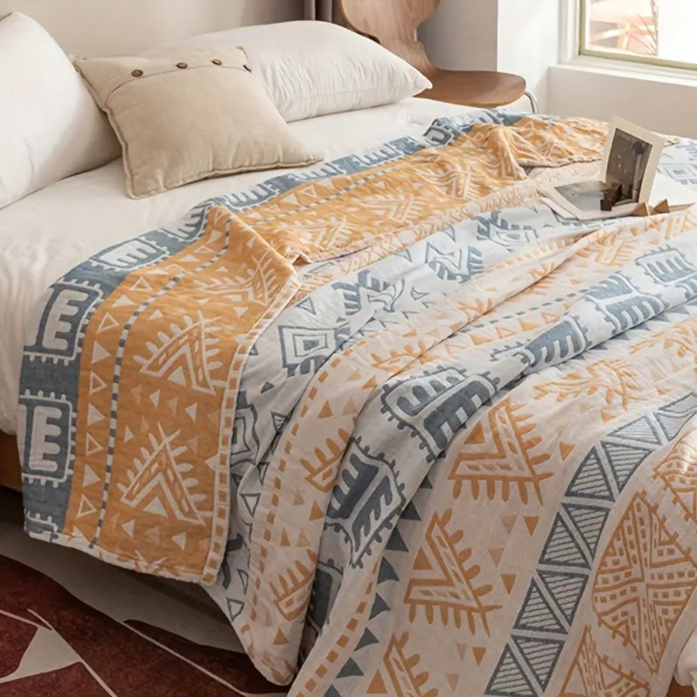 Aztec Layers pledd i ren bomull