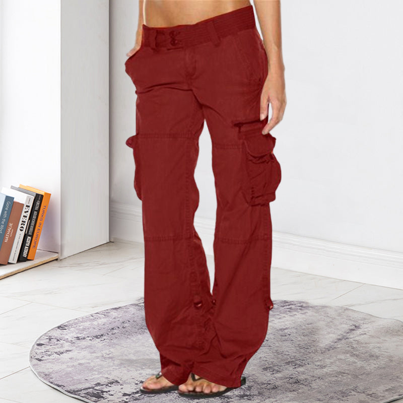 Løs cargobukser med flere lommer