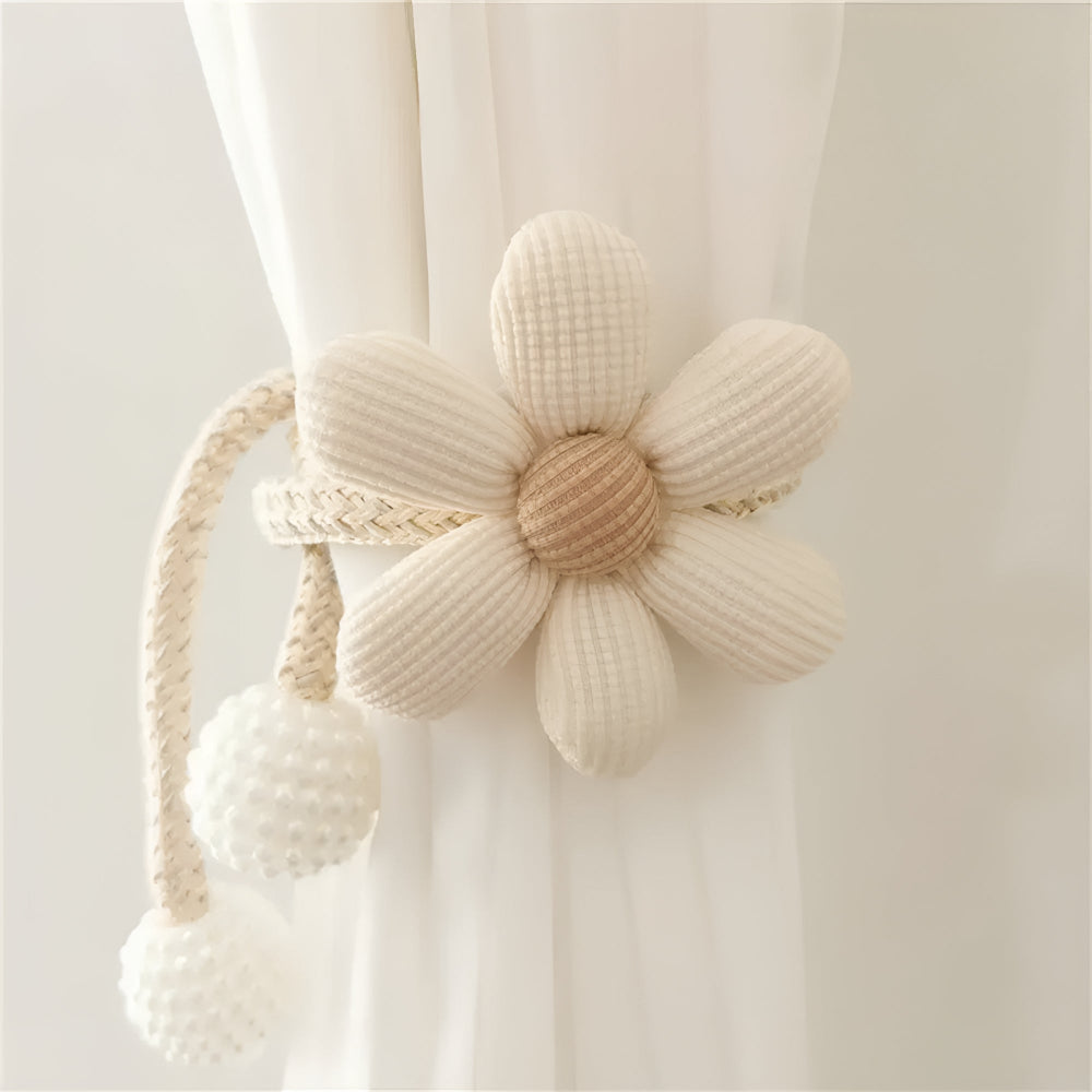Leken gardinholder med blomster