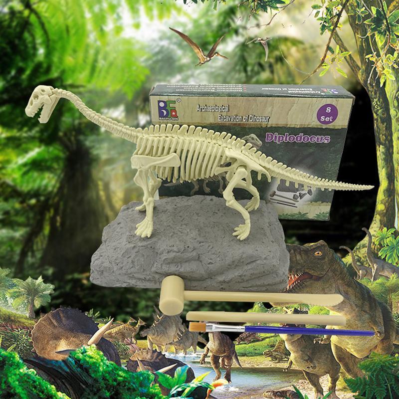 Gør-det-selv arkæologisk dinosaur-fossil legetøj