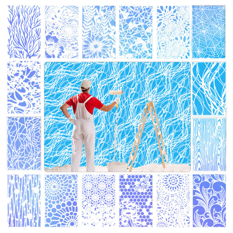 Hagegjerde store blomstersjablonger