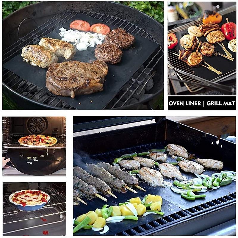 Hjemsol™ Ikke-klæbende grillmåtter med skæreboks