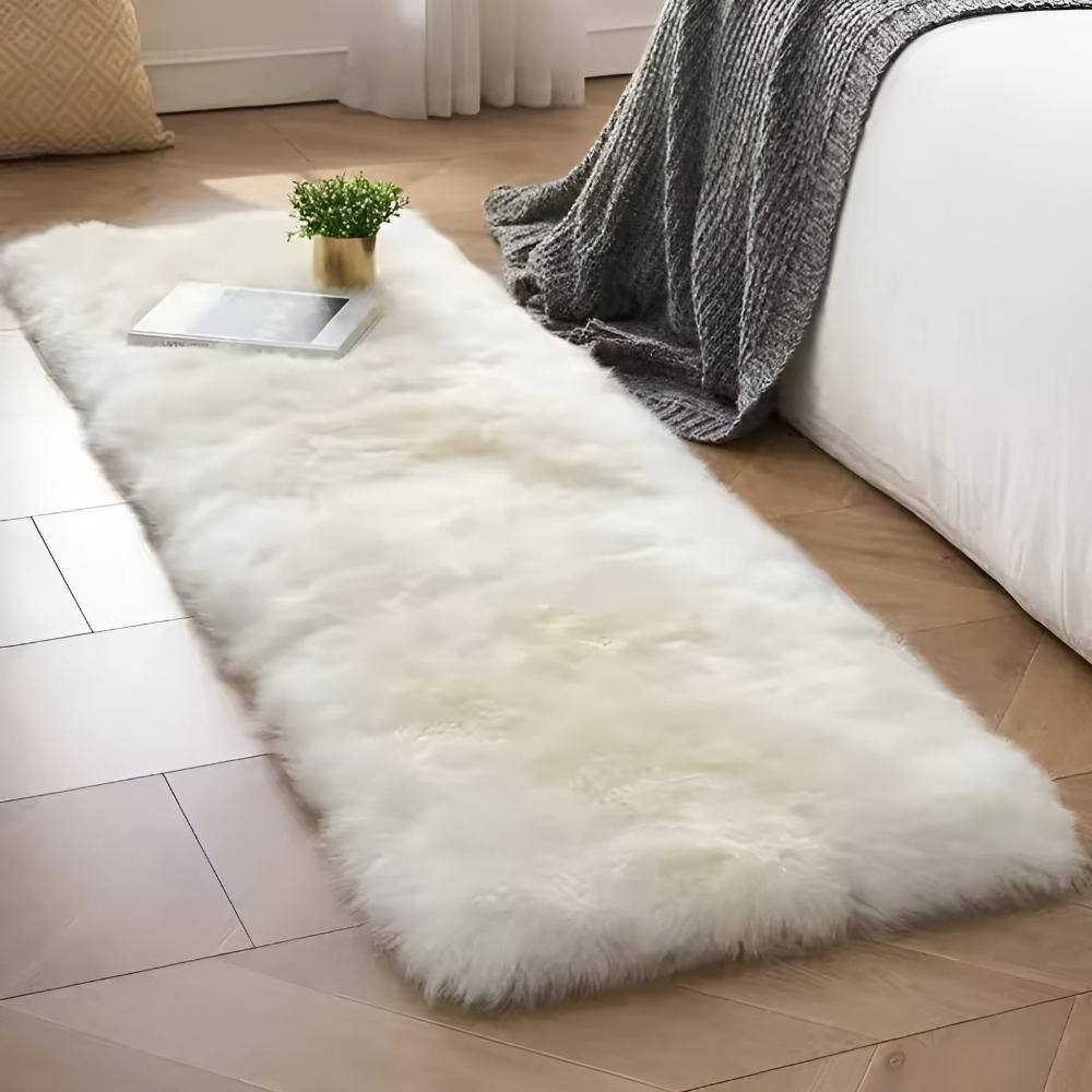 Plysjtrekk til sofaen i syntetisk pels