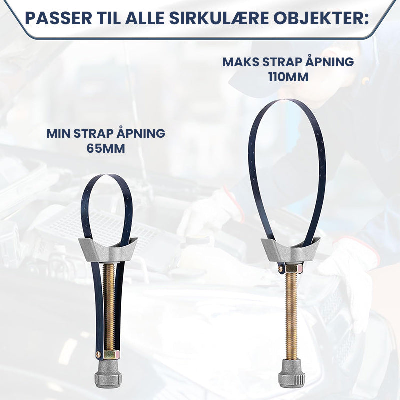 Auto bildiameter justerbar oljefilter fjerning av stroppnøkkelverktøy