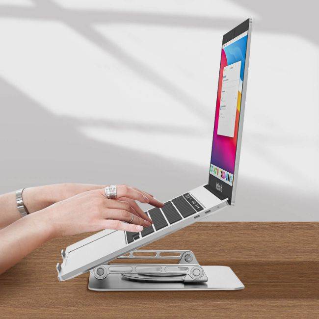 Laptopstativ i aluminium - NordHjem