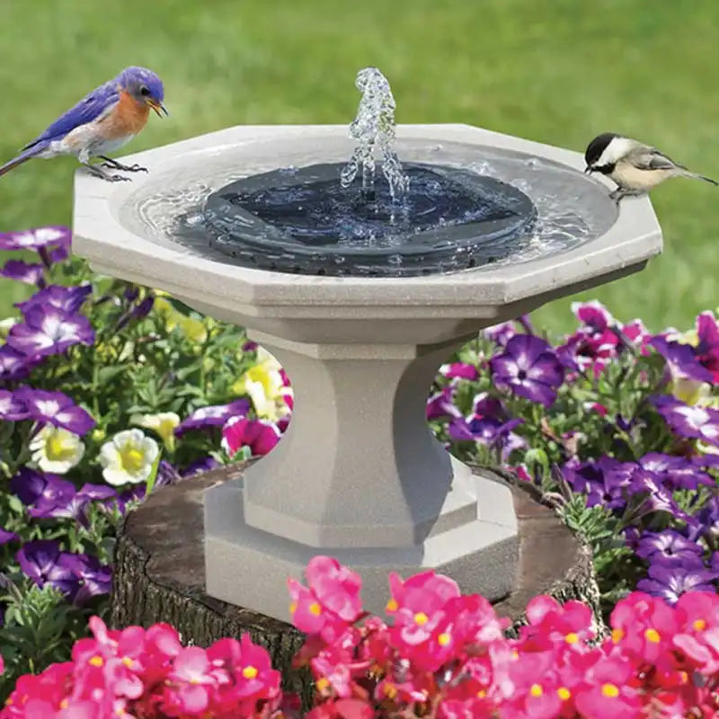SolarFountain - Utendørs Solfylt Vannpumpe Flytende Hagefontene