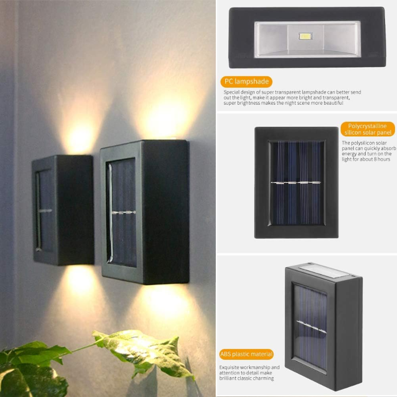 Ledsen™ WallLight: Solar Dobbelt Skygge Vegg Lys