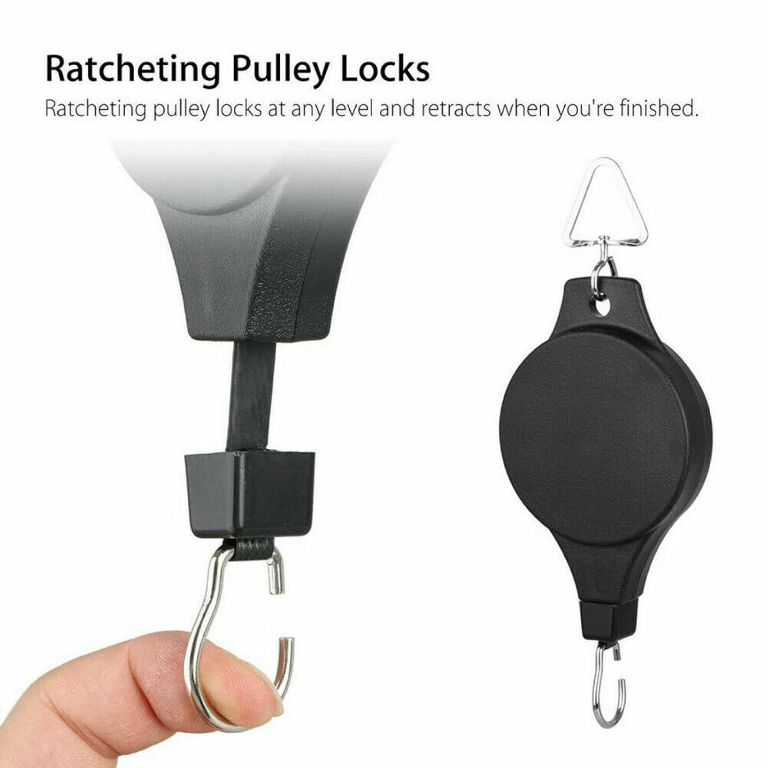 GlideHold® SuspensionHooks  1+1 GRATIS: Uttrekkbar Hengeplanter Opphengskroker