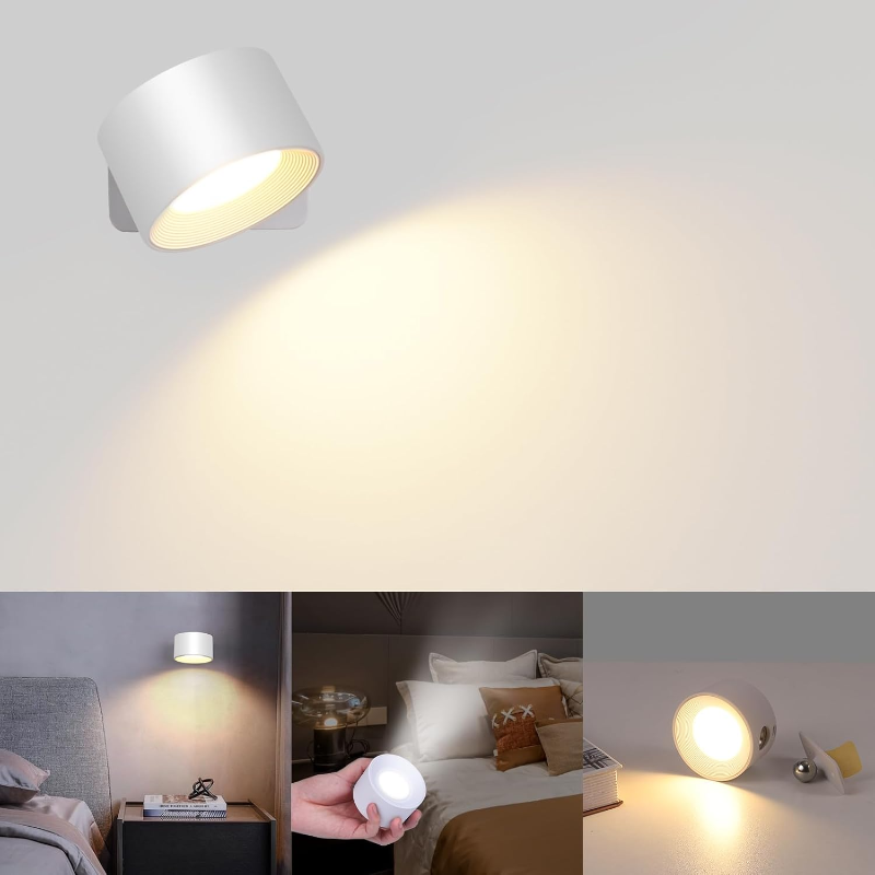 Ledsen™ RotatingLamp 1+1 GRATIS: Roterende Trådløs LED Vegg Lampe