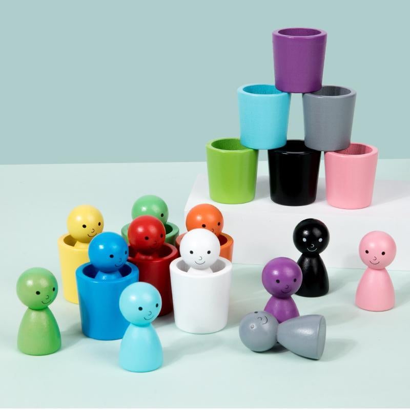 Montessori Fargesorteringskopper