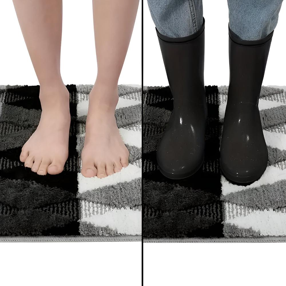 Sklisikkert geometrisk teppe i mikrofiber
