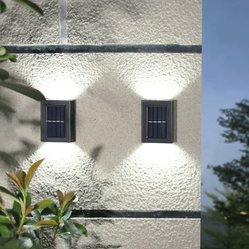 Utendørs Solcelle Veggmontert Vei Lampe - NordHjem