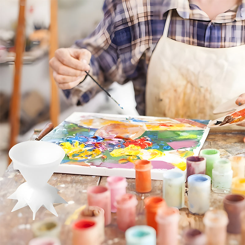 Helling av maling Blomst delt kunstbeger