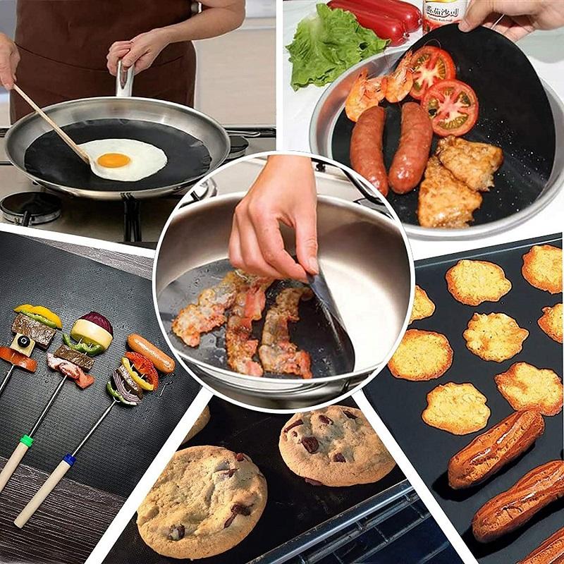 Hjemsol™ Ikke-klæbende grillmåtter med skæreboks
