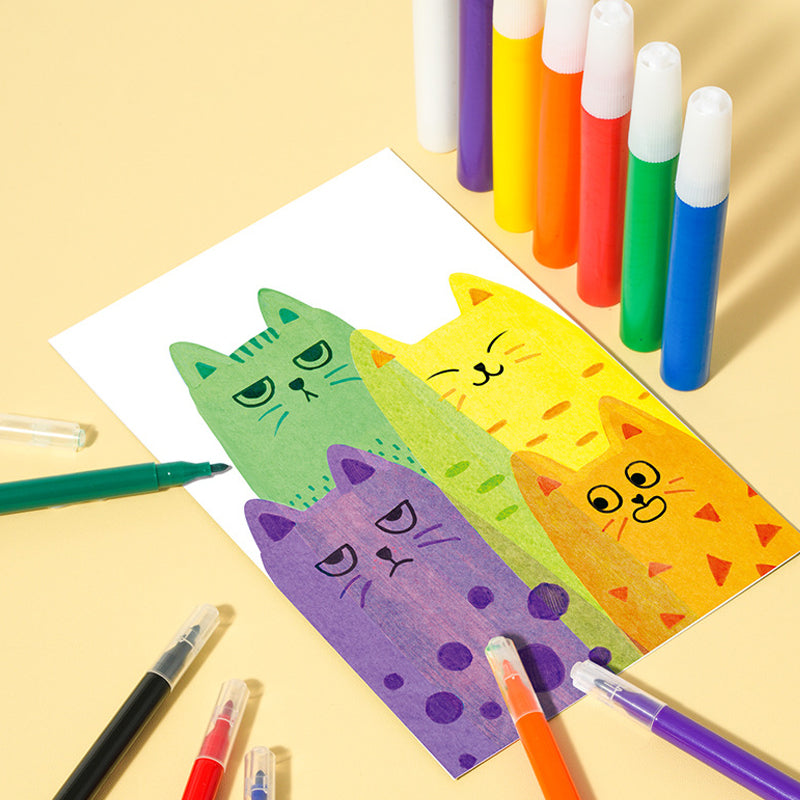 Creative Rainbow Scratch Art postkortsett for barn