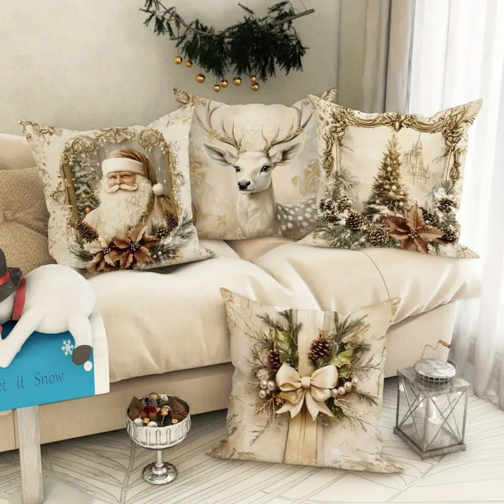 Julputetrekk i gyllen fløyel – Santa Claus