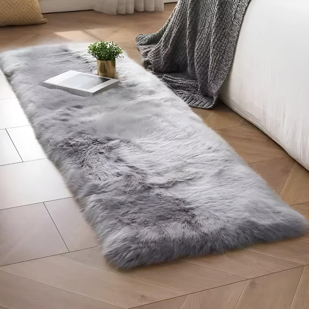 Plysjtrekk til sofaen i syntetisk pels
