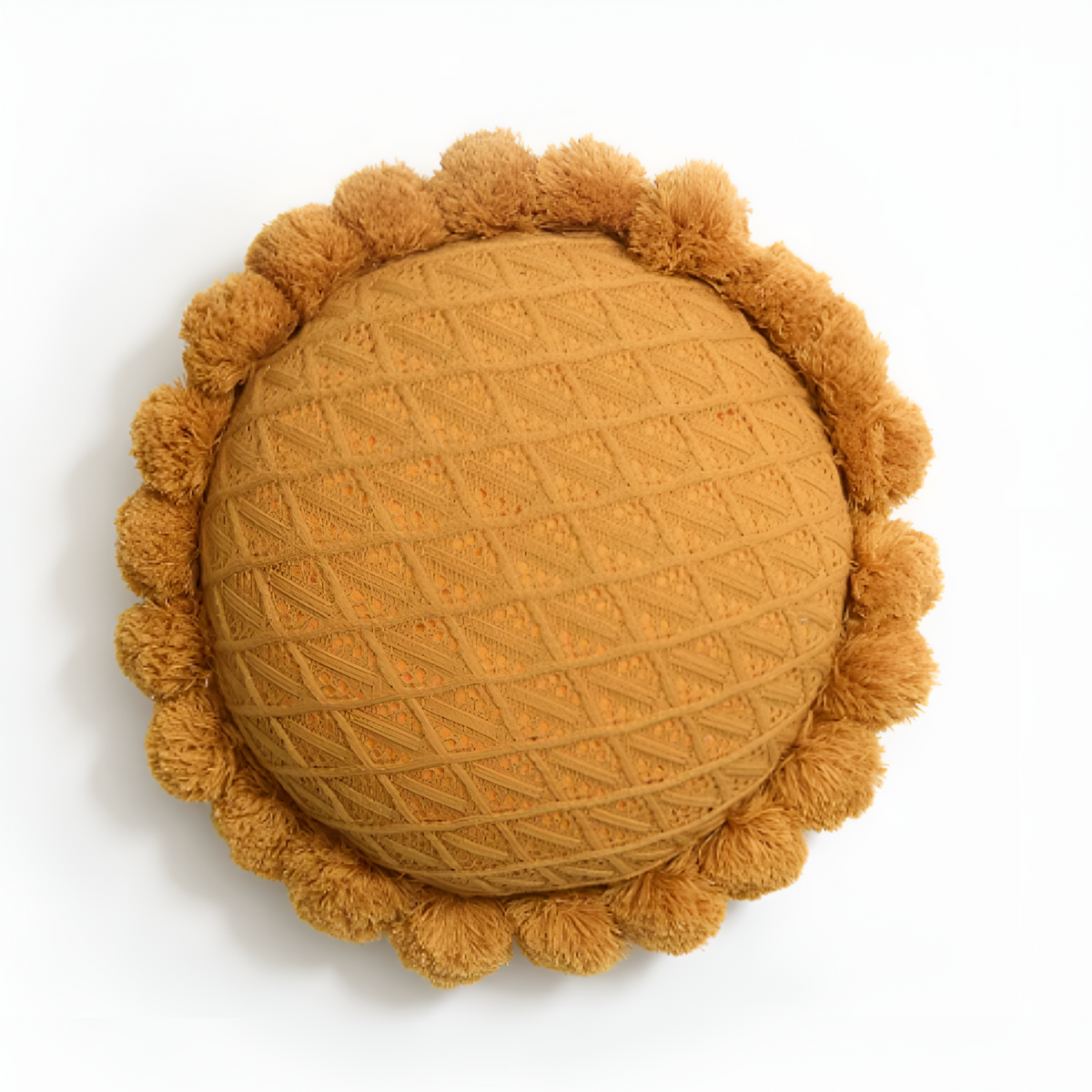 Elegant solsikkepute med pomponger