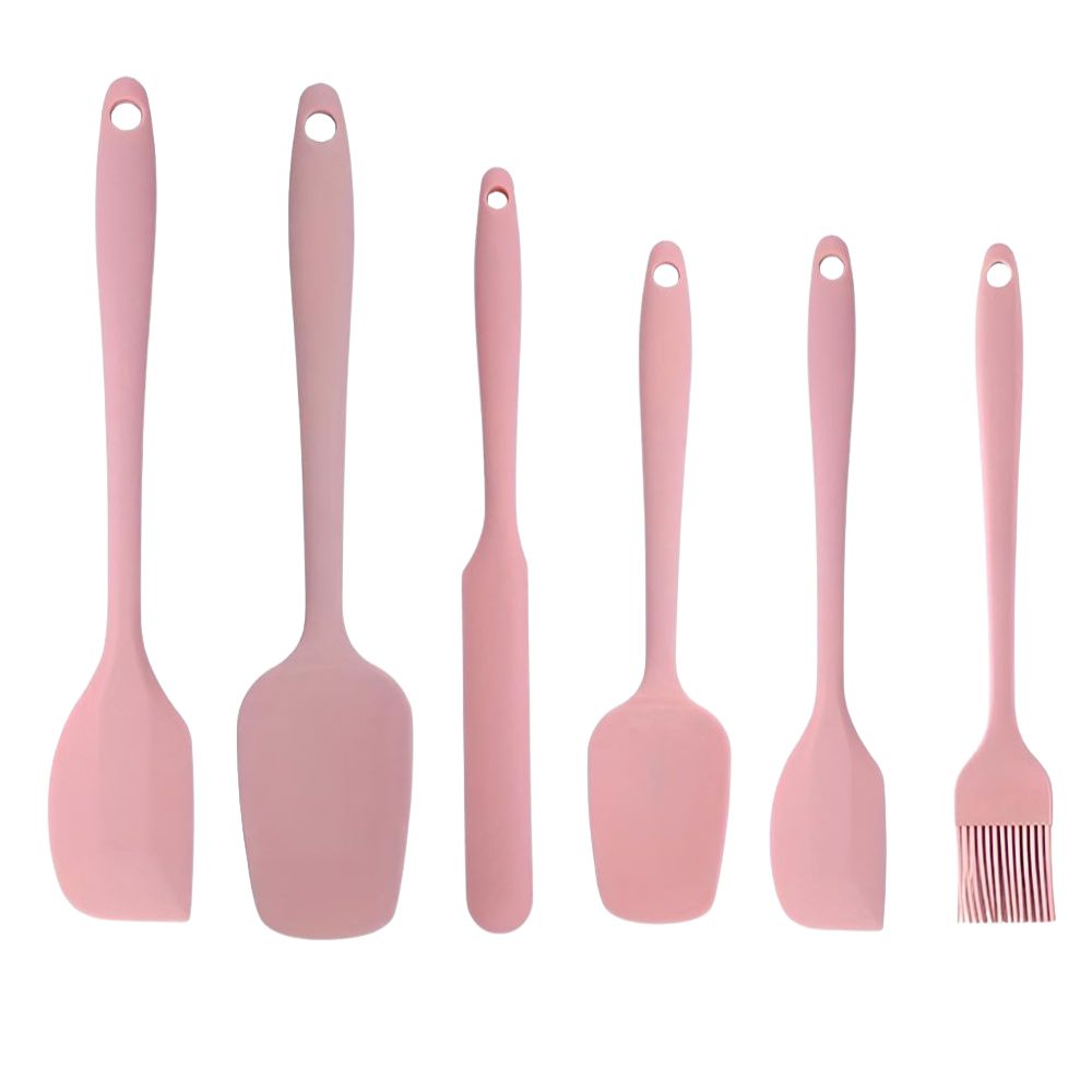 Fleksible slikkepotter i silikon | Sett med 6