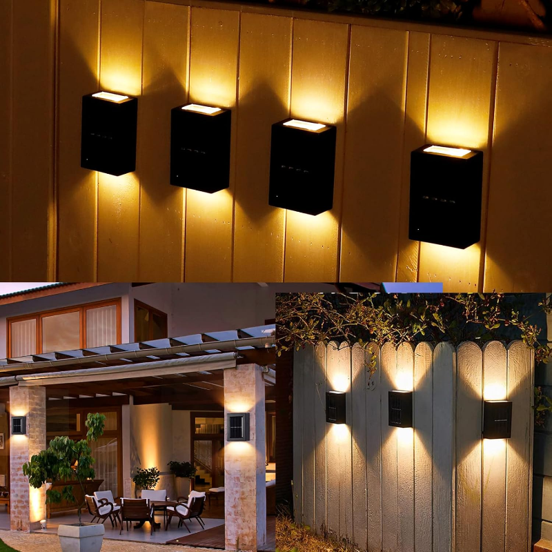 Ledsen™ WallLight: Solar Dobbelt Skygge Vegg Lys