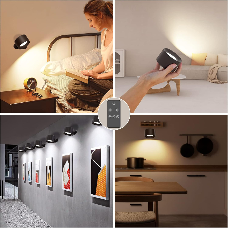 Ledsen™ RotatingLamp 1+1 GRATIS: Roterende Trådløs LED Vegg Lampe