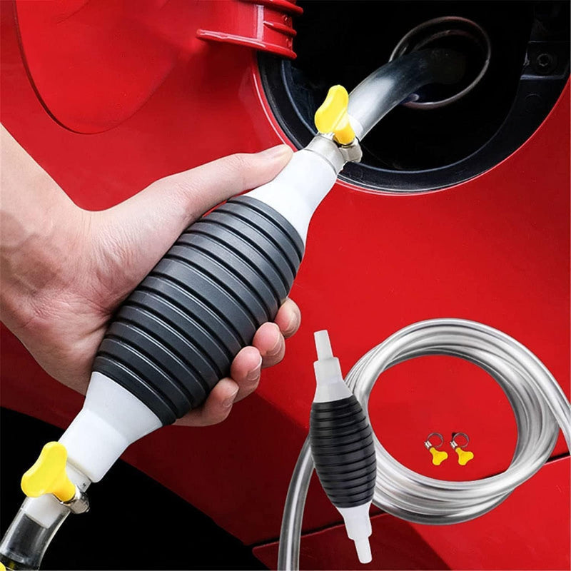 TransferPump 1+1 GRATIS - Enkel Å Bruke Manuell Siphon Drivstoffpumpe Væskeoverføringsslange