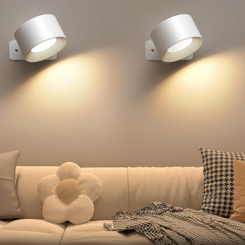 Ledsen™ RotatingLamp 1+1 GRATIS: Roterende Trådløs LED Vegg Lampe