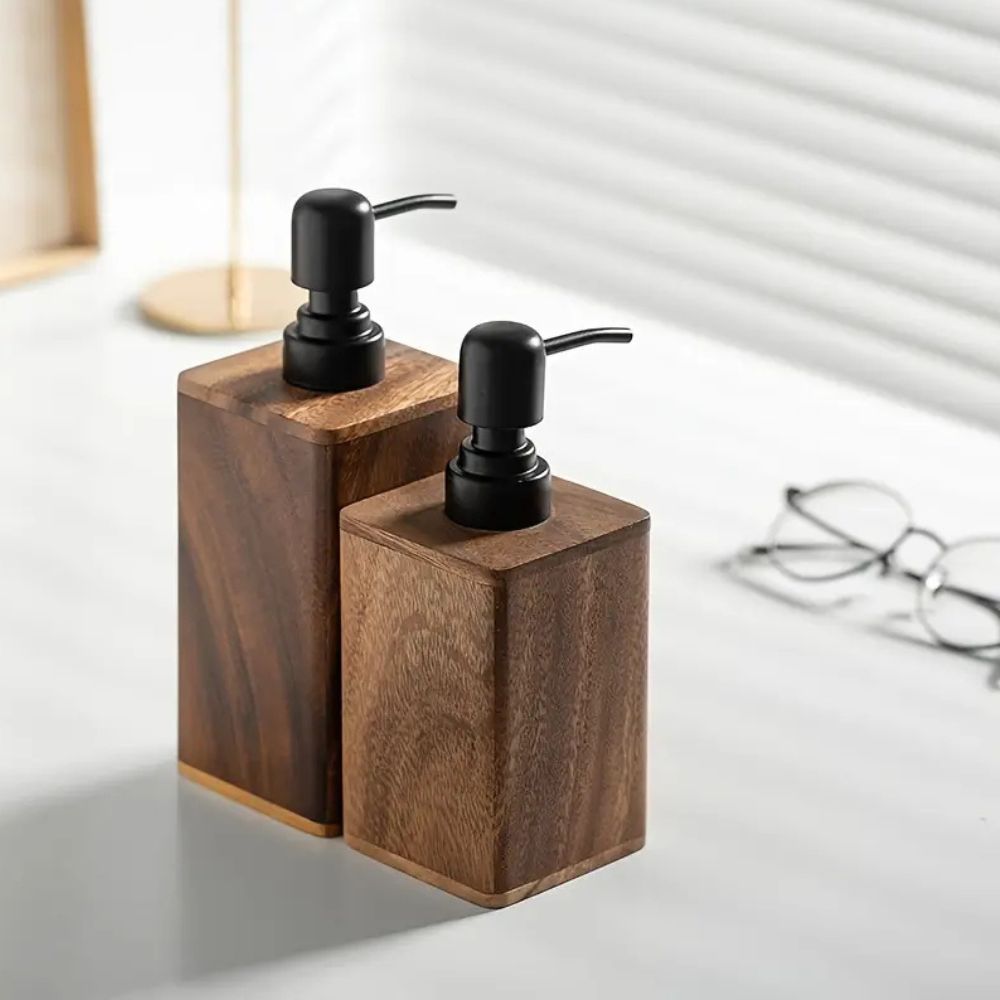 Walnut Aura dispenser til såpe og lotion