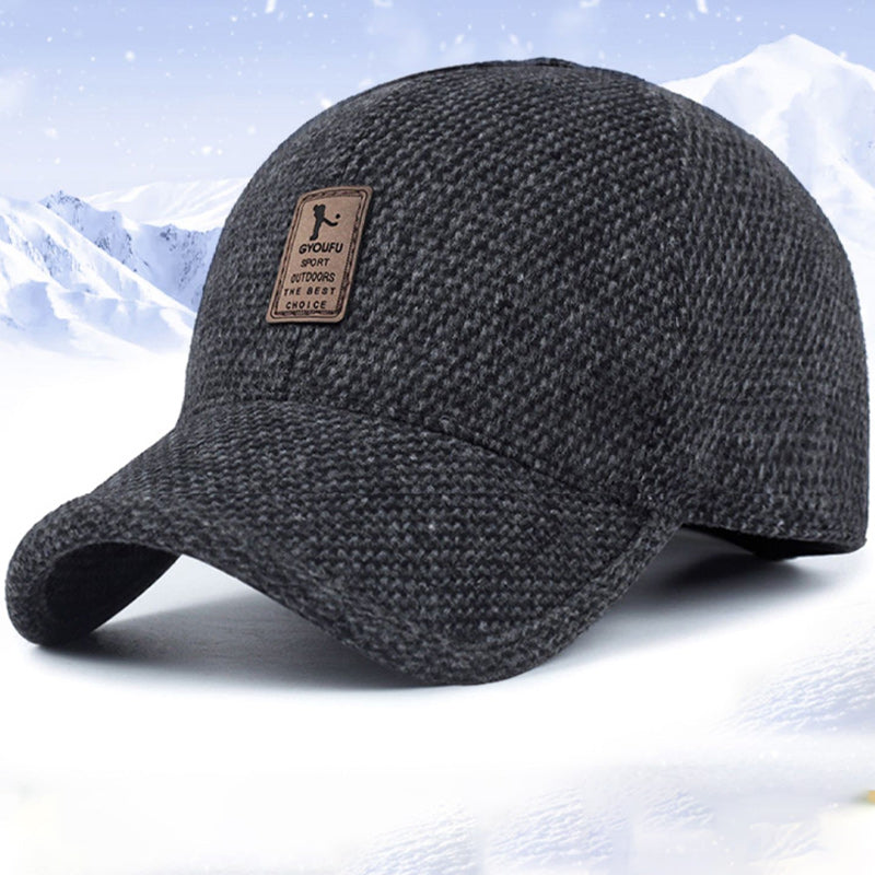 Baseball Cap Winter Dad Hat Warm Snapback Caps