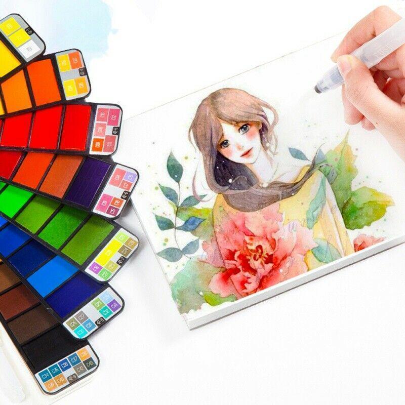 Solid Gouache Pigment Palette - la kreativiteten tale!