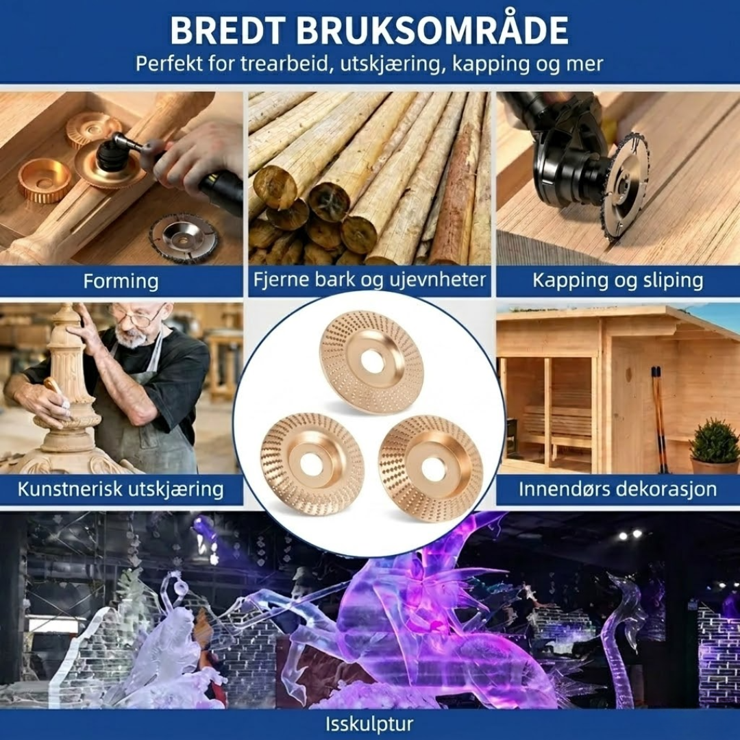 CarveDisc Pro™ | Treskæringsskiver til vinkelsliber
