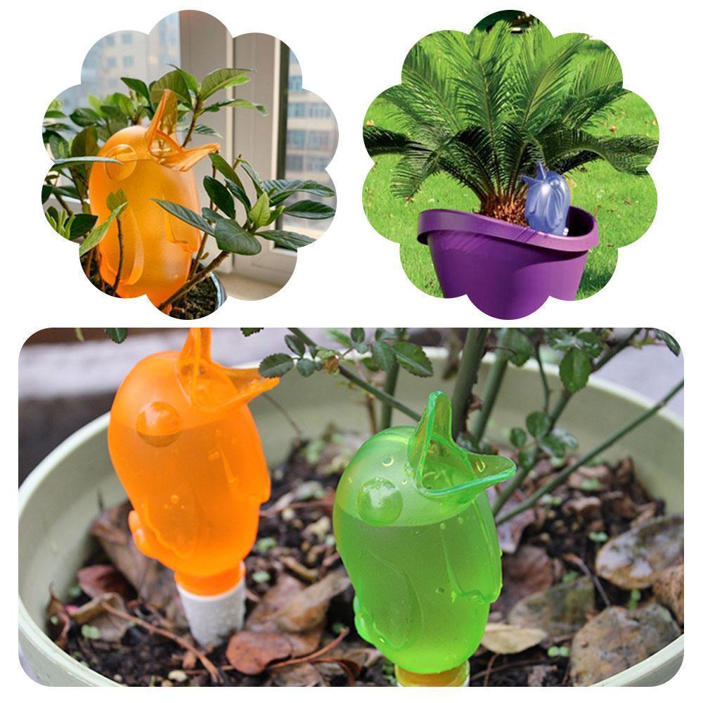 Automatisk vanningsenhet for planter i småfugldesign