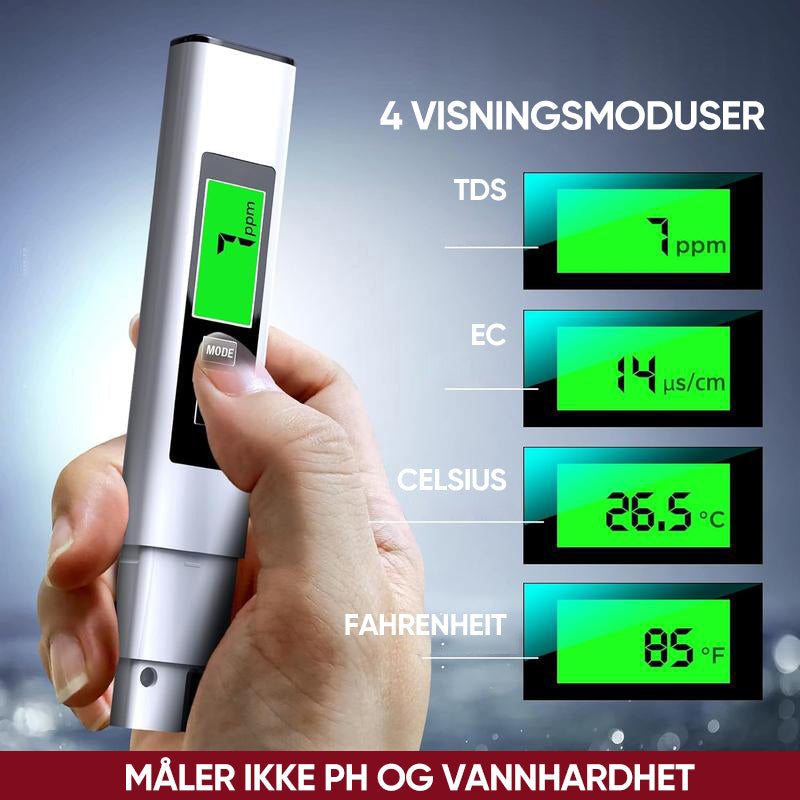 Ny 4-i-1 TDS-måler Digital VannTester
