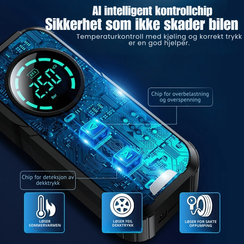 OmniPump™ Pro: 4 - i - 1 bærbar luftkompressor og nødverktøy - NordHjem