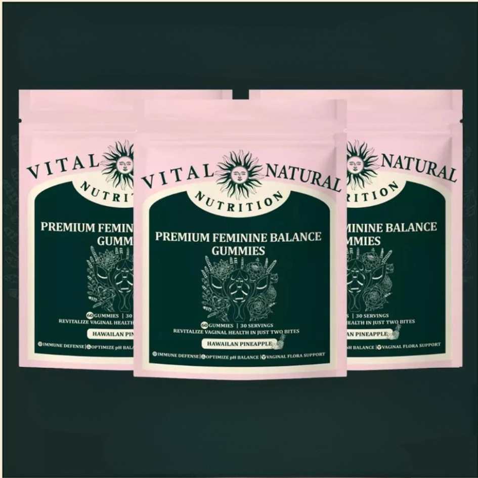 FemVera pH-balanse gummies med ananassmak, 60 stk per pakke