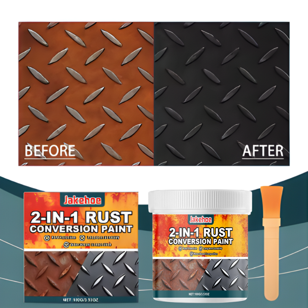 RustConversion 1+1 GRATIS: 2-I-1 Rustkonverteringsmaling Og Metallgrunning