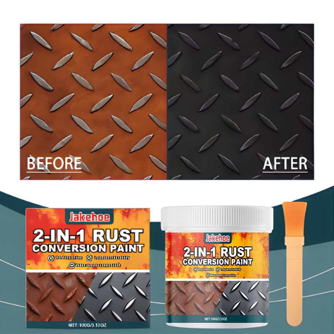 RustConversion 1+1 GRATIS: 2-I-1 Rustkonverteringsmaling Og Metallgrunning