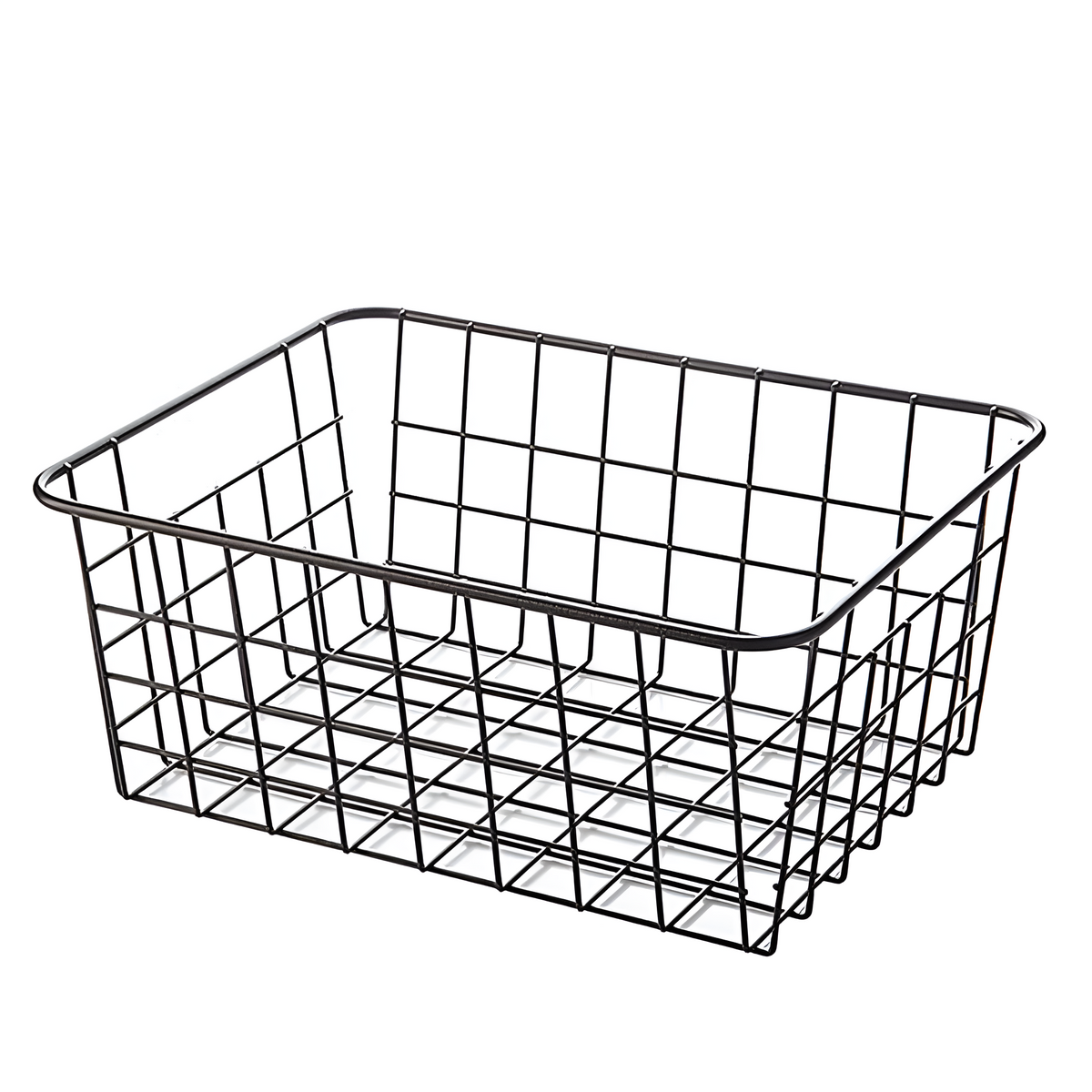 Elegant oppbevaringskurv i metalltråd