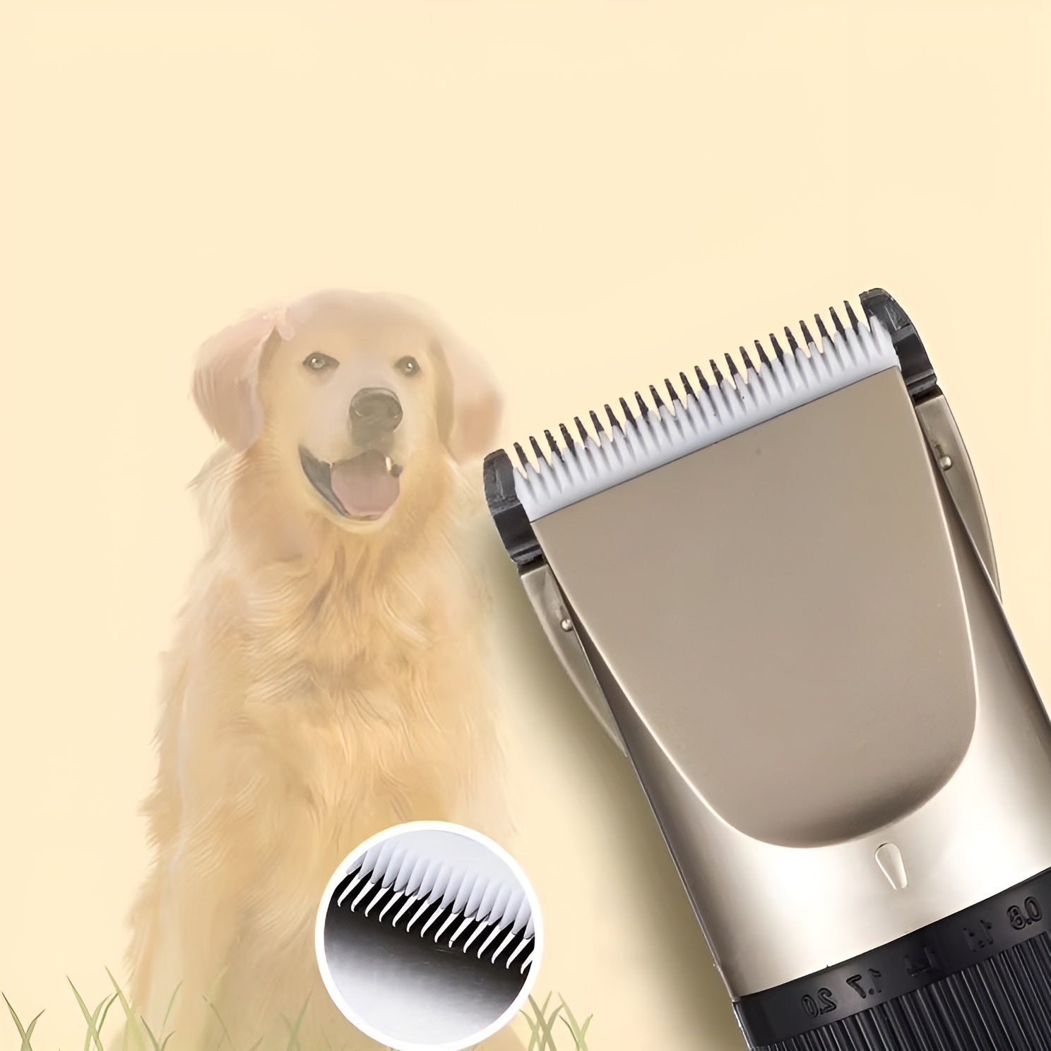 DogFri™ PetClipper: Høykvalitets Oppladbart Profesjonelt Kjæledyr Trimmesett